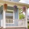 Artificial Fake Hanging Flowers Basket for Outdoor, Faux Mums Hanging Plants UV Resistant Silk Daisy for Spring Outside Front Porch Patio Balcony Decor